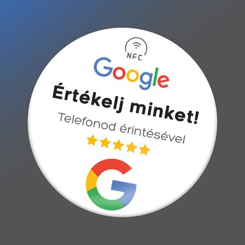 4db Google értékelésgyűjtő matrica
