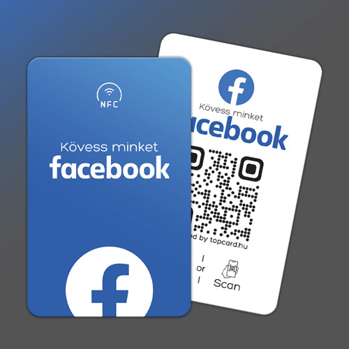 Facebook követőgyűjtő kártya