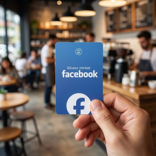 Facebook követőgyűjtő kártya