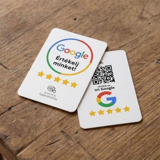Google értékelésgyűjtő kártya