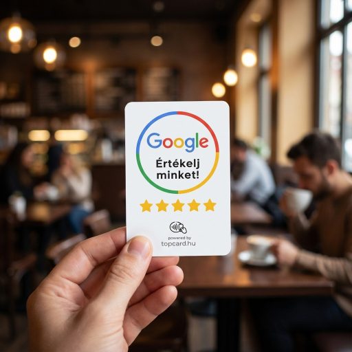 Google értékelésgyűjtő kártya