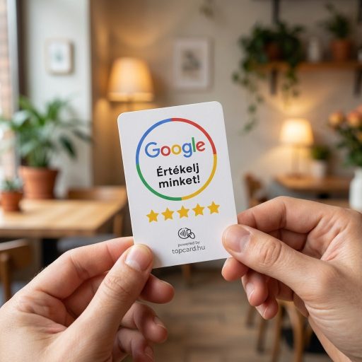 Google értékelésgyűjtő kártya