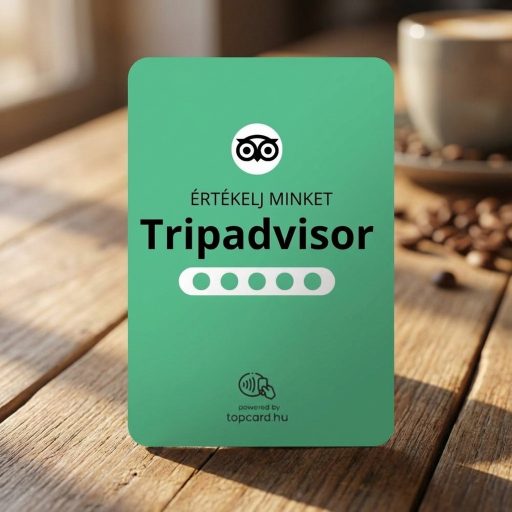 Tripadvisor értékelésgyűjtő kártya